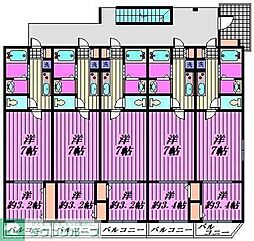 さいたま市岩槻区東岩槻3丁目アパート 2Kの間取図画像