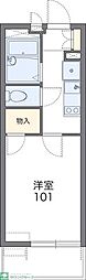 レオパレスボヌール久喜 1Kの間取図画像