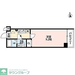 東大宮ガーデン 1Kの間取図画像