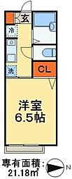 間取図画像 1K