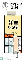 間取図画像 1K