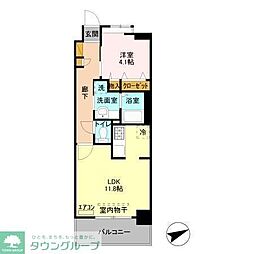 クレアガーデン 1LDKの間取図画像
