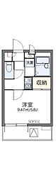 レオパレスサンシャイン 1Kの間取図画像