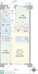 パークホームズ南船橋 2LDKの間取図画像