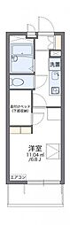 レオパレスひなた 1Kの間取図画像