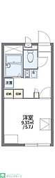 レオパレスFenice 1Kの間取図画像