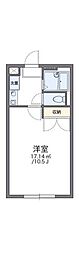 レオパレスグレース3 1Kの間取図画像