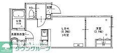 KEIAI RESIDENCE 北習志野II 1LDKの間取図画像