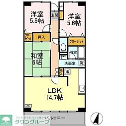 ルーチェ緑が丘A棟 3LDKの間取図画像
