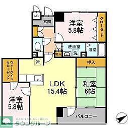 Soleilhana 3LDKの間取図画像