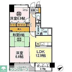 Soleilhana 3LDKの間取図画像