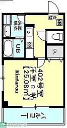 ソレイユ津田沼 1Kの間取図画像