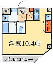FOREST M27 ワンルームの間取図画像
