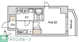 ＬＩＭＥ　ＲＥＳＩＤＥＮＣＥ　ＨＩＧＡＳＨＩＮＡＫＡＹＡＭＡ 3階1Kの間取り