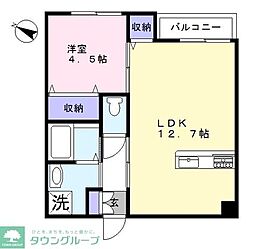 ＳＯＮＯＲＡ滝不動 3階1LDKの間取り