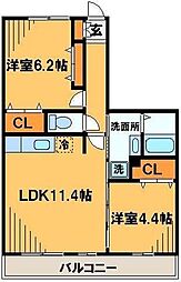間取図画像 2LDK