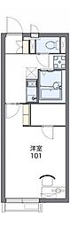 レオネクストコスモII 2階1Kの間取り