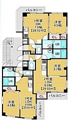 Ｌｉｌａｃ 301 3階1DKの間取り