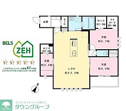 ディア　ランド　ピア 3階3SLDKの間取り