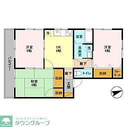 サイプレス北習志野 1階3DKの間取り