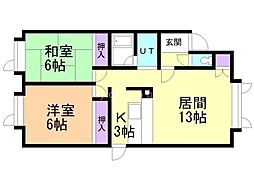 間取図画像 2LDK