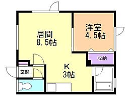 間取図画像 1LDK