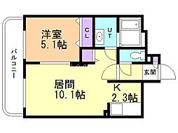 間取図画像 1LDK