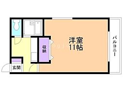 パブリック曙 ワンルームの間取図画像
