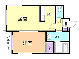 間取図画像 1LDK