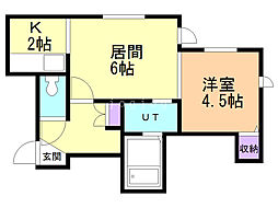 間取図画像 1LDK