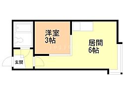カーサ・チェリベ2 1DKの間取図画像