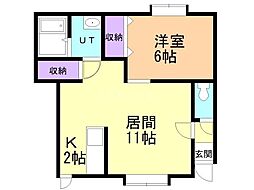 間取図画像 1LDK