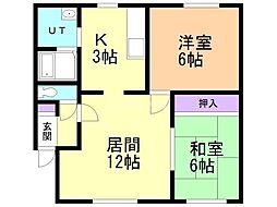 間取図画像 2LDK