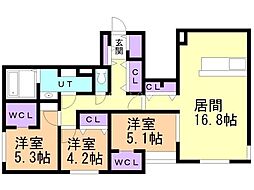 間取図画像 3LDK