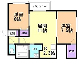 間取図画像 2LDK