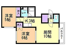 間取図画像 2LDK