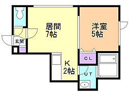 間取図画像 1LDK