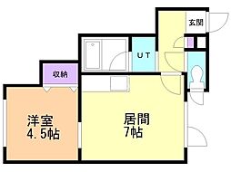 プラザイン・MK 1LDKの間取図画像