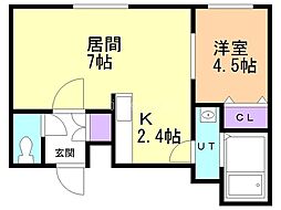 間取図画像 1LDK