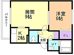間取図画像 1LDK