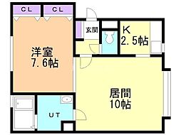 間取図画像 1LDK