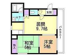 間取図画像 2LDK