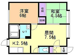 間取図画像 2LDK