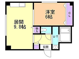 間取図画像 1LDK