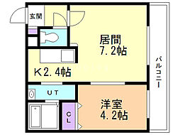 間取図画像 1LDK