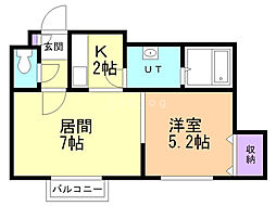 間取図画像 1LDK