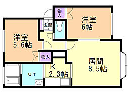 間取図画像 2LDK