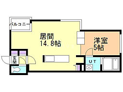 間取図画像 1LDK