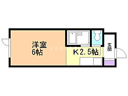 HiLLsLaForet 1Kの間取図画像