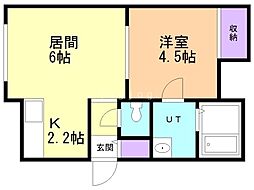 ライズ714 1LDKの間取図画像